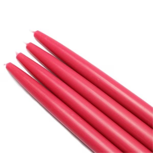Jeco CEZ-028-12 10 in. Taper Candles; Red - 144 Piece, Jeco, Mfr#: CEZ-028_12